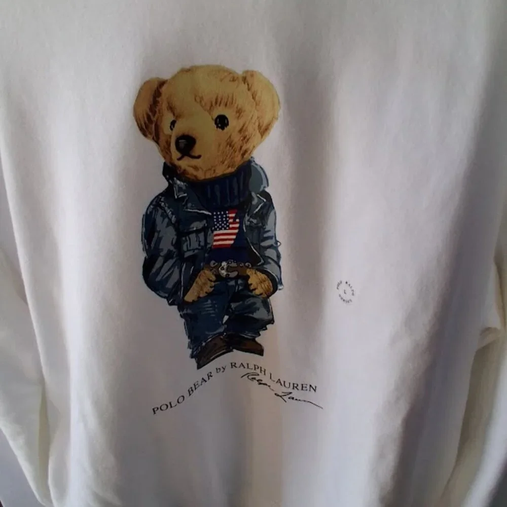 Polo Ralph Lauren Polo Bear Hoodie Sweatshirt Men's L NWT - Picture 2 of 7